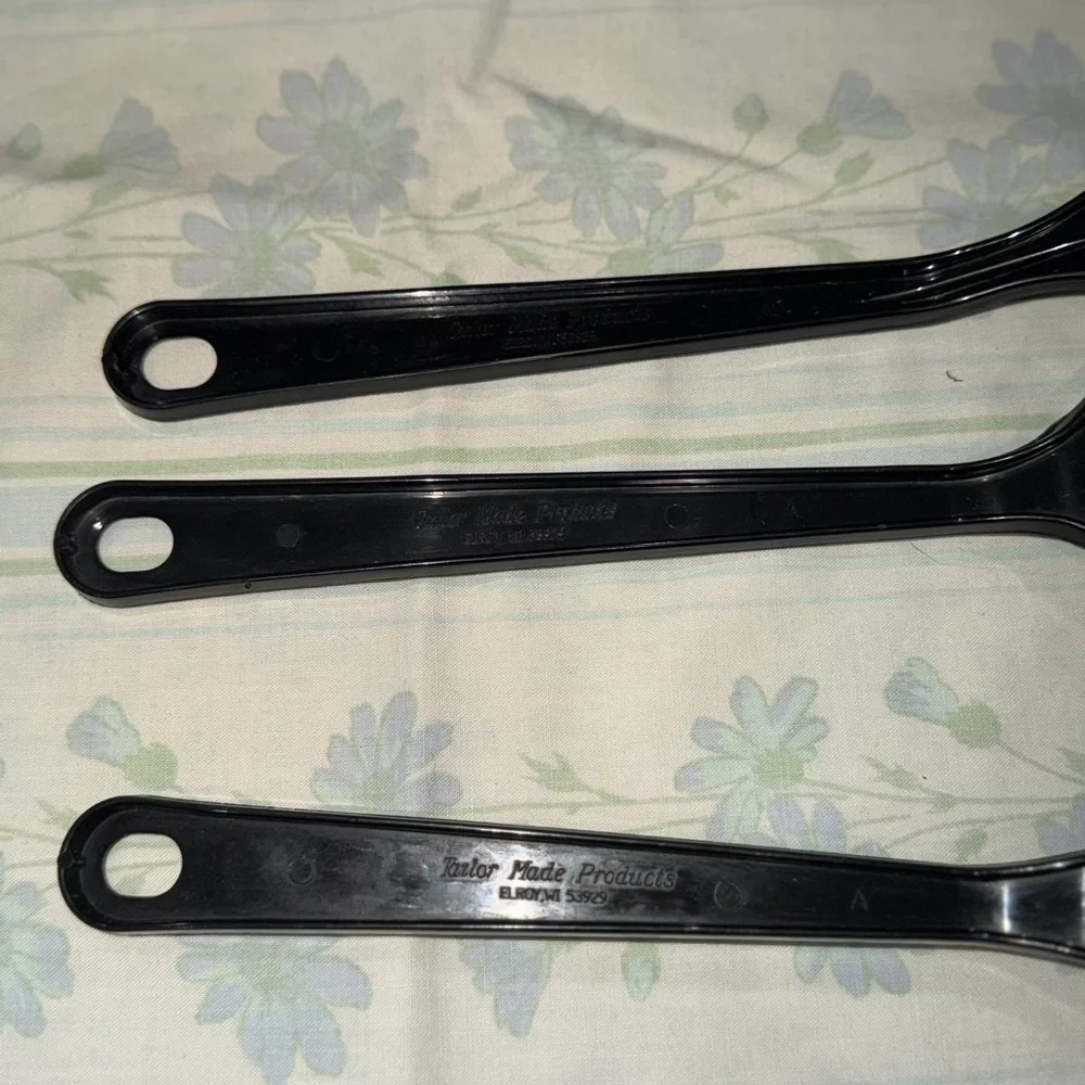 Tailor Made Products Black Nylon Utensils Set of 3 Slotted‎ Spatulas